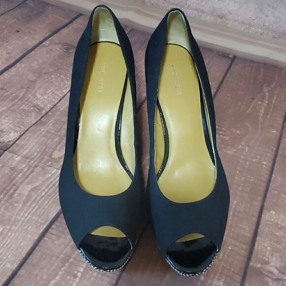 NINE WEST Black Wedges - Size 11 - Picture 3 of 8